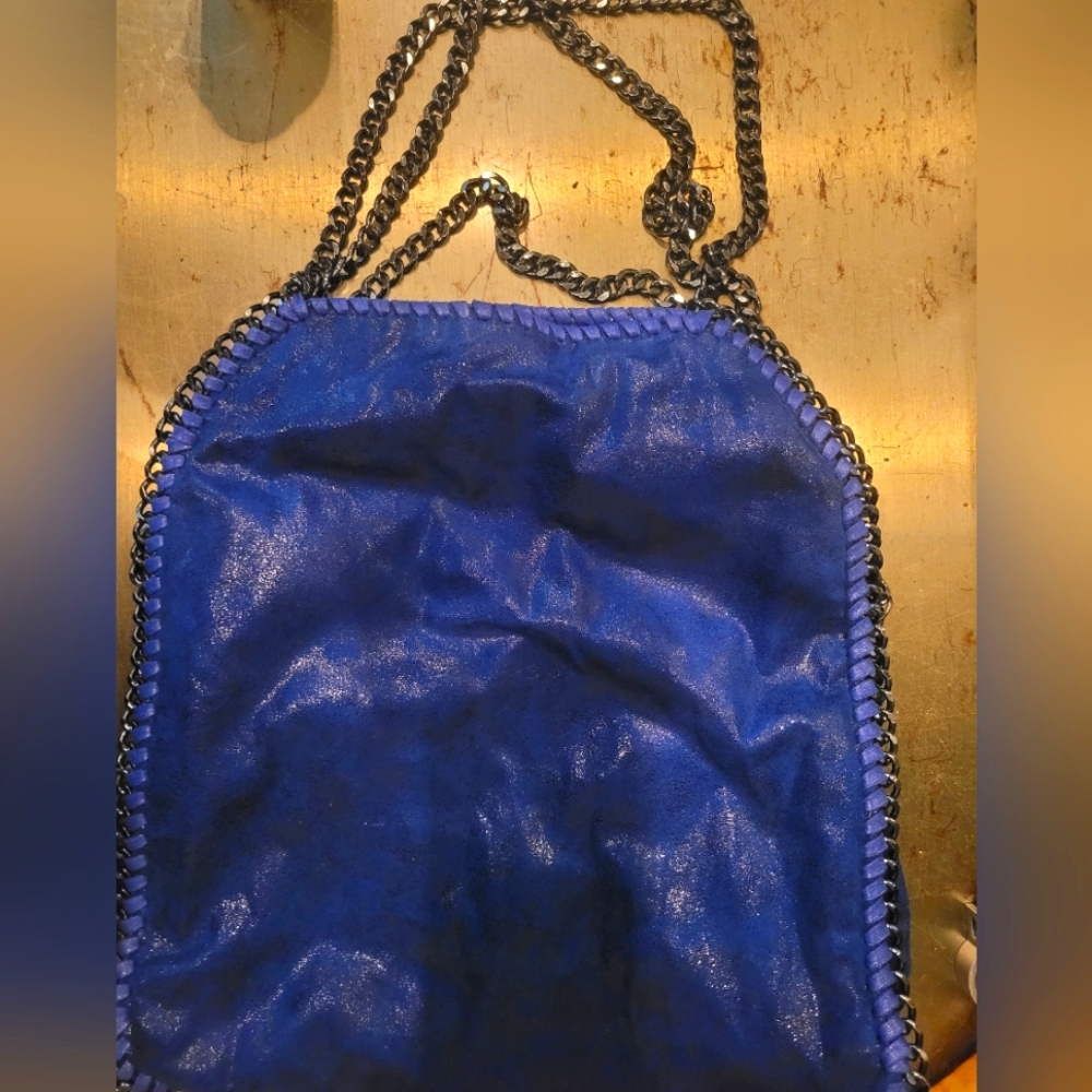 Shimmery Royal Blue Shoulder Bag
